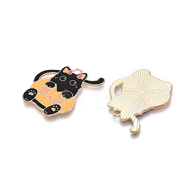 Halloween Theme Alloy Enamel Pendants PALLOY-N176-33-RS-1