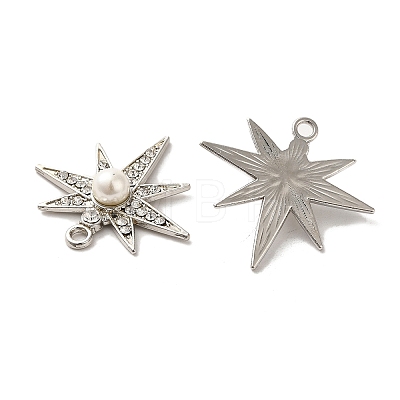 Alloy with Rhinestone Pendants FIND-B032-17P-1