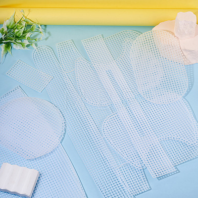 4styles Plastic Mesh Canvas Sheet DIY-TA0015-42-1
