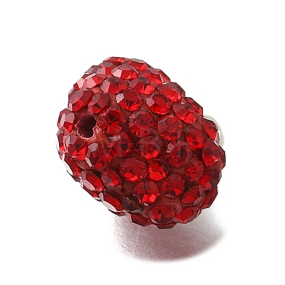 Rhinestone Clay Brass Beads KK-D295-09P-1