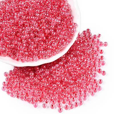 6/0 Transparent Inside Colours Glass Seed Round Beads X1-SEED-N006-004M-1