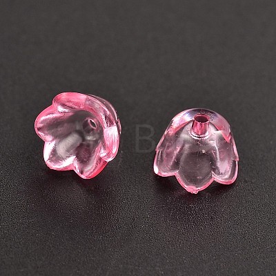 Dyed Transparent Acrylic Beads PL548-10-1