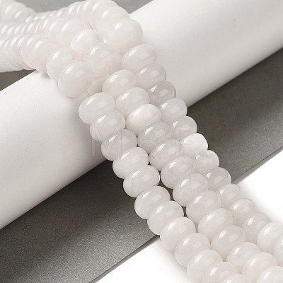 Natural White Jade Beads Strands G-B078-H01-01-1