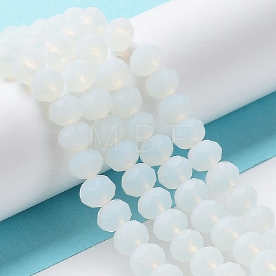 Imitation Jade Solid Color Glass Beads Strands EGLA-A034-J3mm-MD06-1