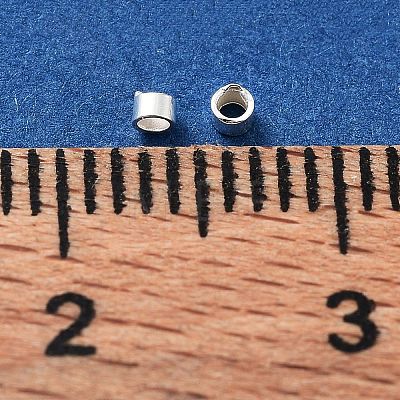 925 Sterling Silver Spacer Tube Beads STER-Z006-01A-S-1