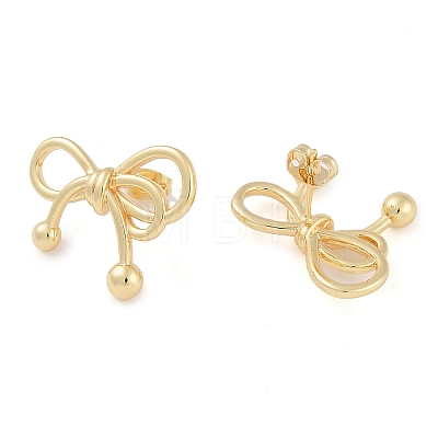 Brass Stud Earrings for Women EJEW-S225-12G-01-1