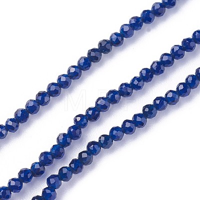 Faceted Glass Beads Strands G-F619-09A-2mm-1