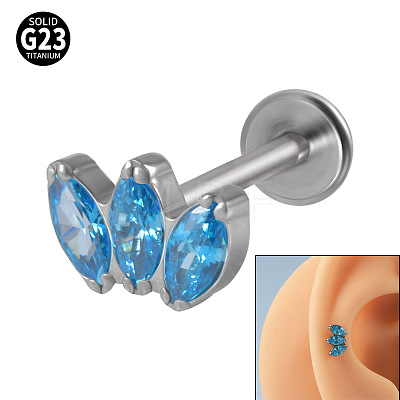 G23 Titanium Cartilage Earrings WGC4C46-07-1