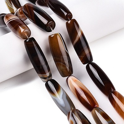 Natural Agate Dyed Beads Strands G-T138-230D-1