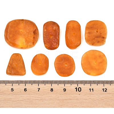 Natural Orange Amber Beads G-K426-01-1