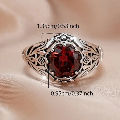 Alloy and Rhinestone Finger Rings for Women FS-WG94321-03-1