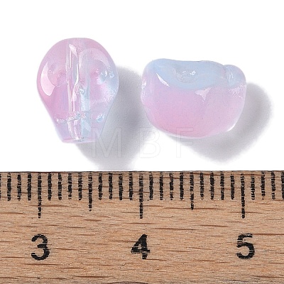 Baking Paint Glass Beads GLAA-S202-17N-1