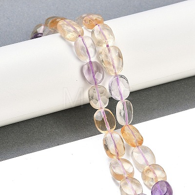 Natural Ametrine Beads Strands G-B125-K01-01-1