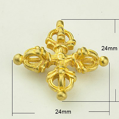 Brass Buddhist Pendants X-KK-K053-G-1