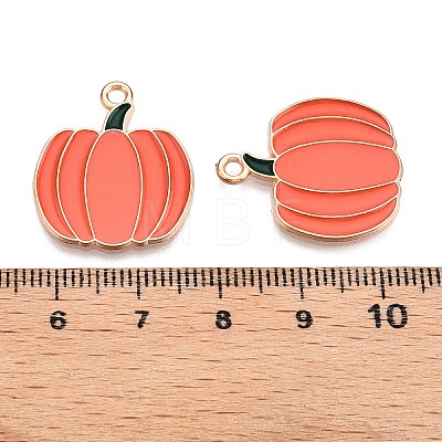 Thanksgiving Day Theme Alloy Enamel Pendants X-ENAM-T020-35I-1