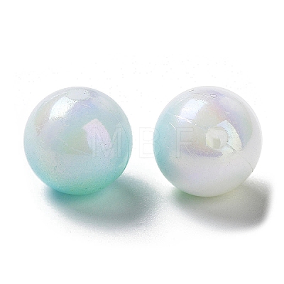 Two Tone Opaque Acrylic Beads SACR-P024-01B-W08-1