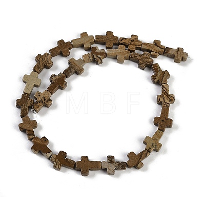 Natural Picture Jasper Beads Strands G-I369-A05-02-1