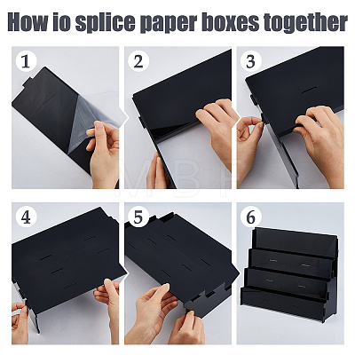 Desktop Acrylic Organizer Display Riser Racks ODIS-WH0331-64-1