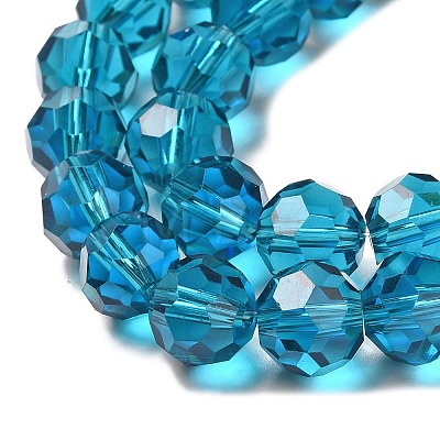 Transparent Glass Beads X-EGLA-A035-T10mm-D12-1