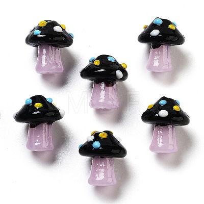 Handmade Lampwork Bumpy Beads Strands LAMP-A004-06B-1