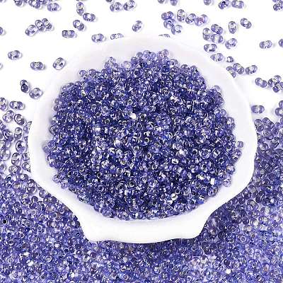 Baking Paint Transparent Glass Seed Beads SEED-N006-05H-1