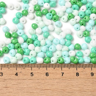 6/0 Opaque Baking Paint Glass Seed Beads SEED-M012-02A-27-1