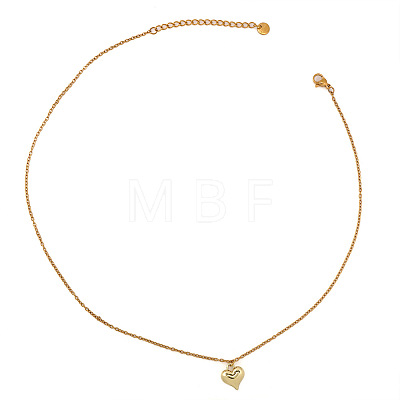 Stainless Steel and Alloy Heart Pendant Necklaces for Women CO2077-3-1