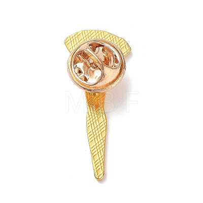 Golden Alloy Brooches JEWB-K020-01H-G-1