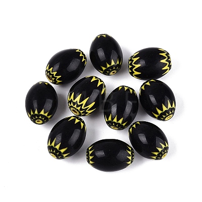 Handmade Millefiori Glass Barrel Beads LA-N002-23C-1