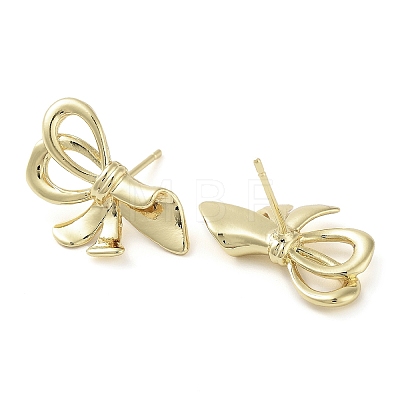 Brass Studs Earrings EJEW-K276-06C-G-1