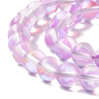 Synthetic Moonstone Beads Strands G-E573-02B-20-1
