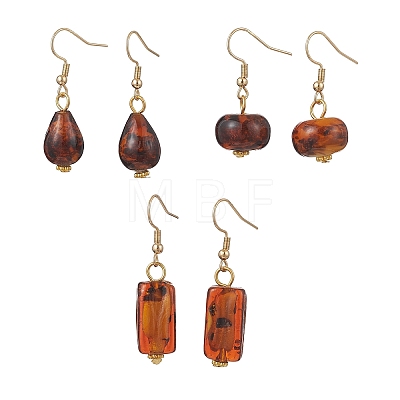 Lampwork Dangle Earrings EJEW-JE06834-1
