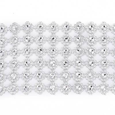 6 Rows Plastic Diamond Mesh Wrap Roll DIY-L049-04C-1