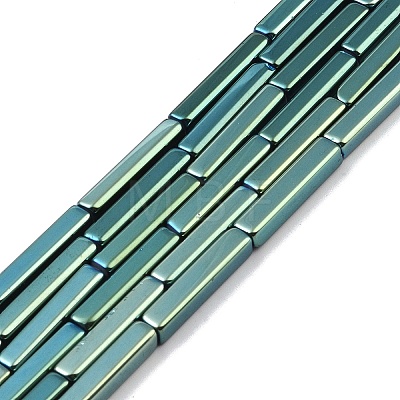 Electroplate Glass Beads Strands EGLA-Q128-12A-FP03-1