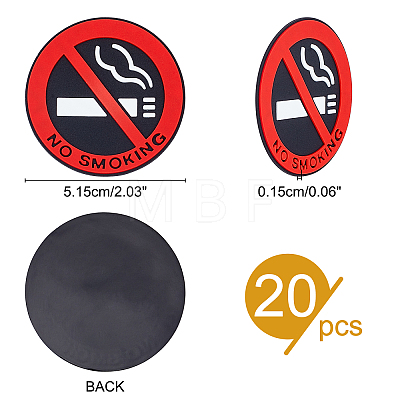 Waterproof PVC No Smoking Sign Stickers DIY-WH0325-92-1