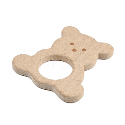 Natural Beech Wooden Baby Teething Toys WOOD-U003-14-1