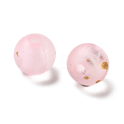 Frosted Transparent Acrylic Beads X1-OACR-F013-12B-1