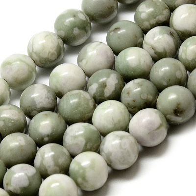 Natural Peace Jade Beads Strands G-Q462-50-8mm-1