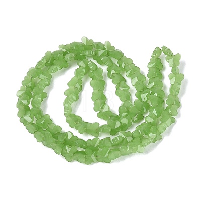 Imitation Jade Glass Beads Strands GLAA-Q118-01A-A01-1
