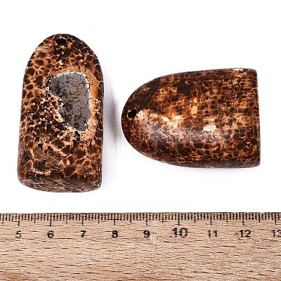 Natural Tree Bark Agate Big Pendants G-Q606-17-1