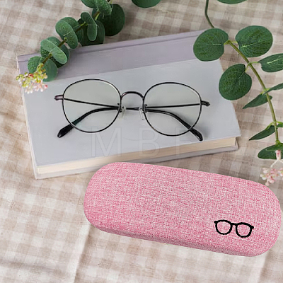 1Pc Oval Polyester Eyeglass Cases AJEW-CN0007-32D-1