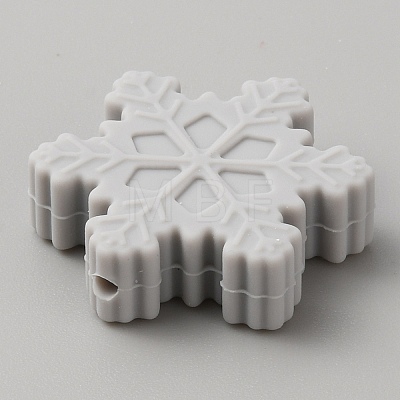 Snowflake Food Grade Eco-Friendly Silicone Beads SIL-SZC0006-03A-1