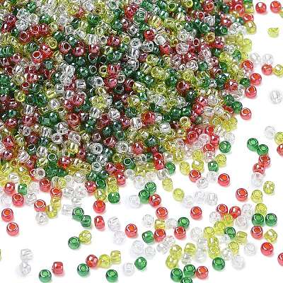 4 Colors 11/0 Christmas TOHO Round Seed Beads SEED-X0058-26-1