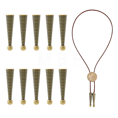 10Pcs Alloy Cord Ends FIND-FH0009-40AB-1