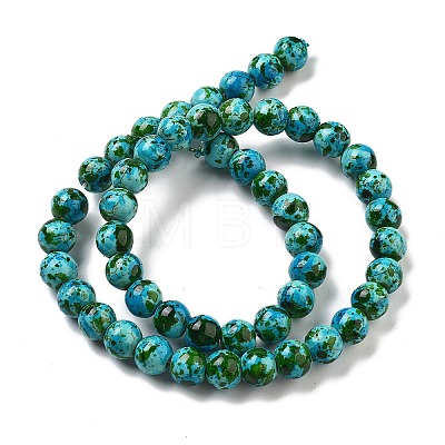 Synthetic Turquoise Dyed Beads Strands G-E594-24M-1