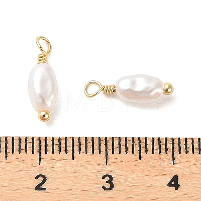 ABS Plastic Imitation Pearl Pendants KK-M266-33G-1