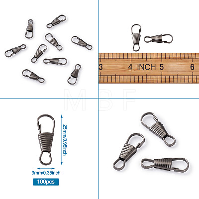Iron Keychain Clasp Findings IFIN-TAC0002-11B-1