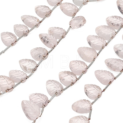 Natural Rose Quartz Carved Beads Strands GG-CBA0C95-E09-1
