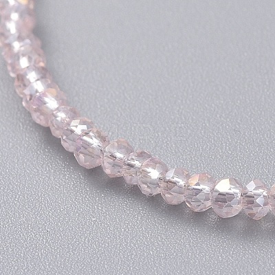 Electroplate Glass Beads Anklets AJEW-AN00279-04-1