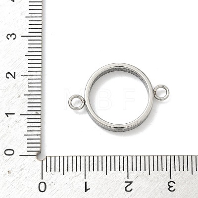 304 Stainless Steel Open Back Bezel Connector Charms STAS-B126-05B-P-1